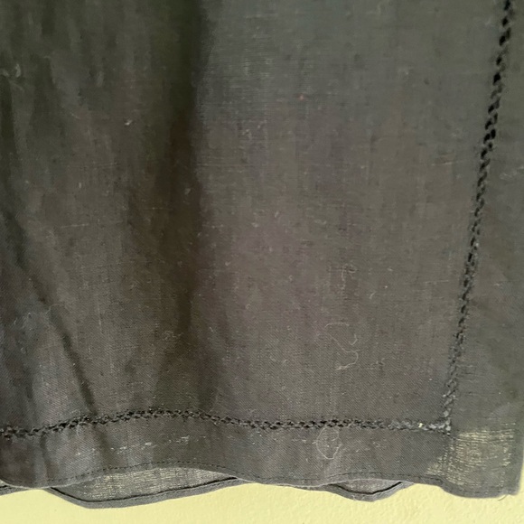 Herman Geist Navy Linen Button Down - Picture 4 of 9